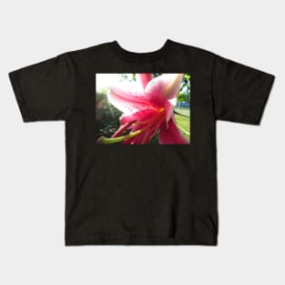 Stargazer Lily Photo Print Kids T-Shirt